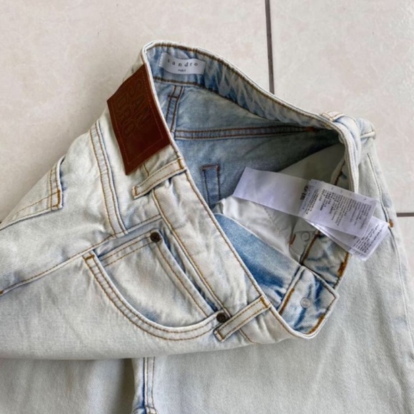 Sandro White blue denim jeans - Picture 5 of 5